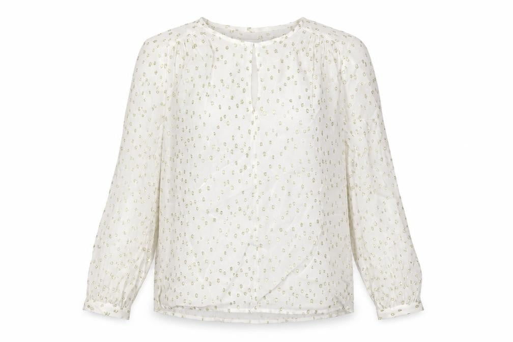 Womens UK Size 10 Whistles Ivory Basic Blouse
