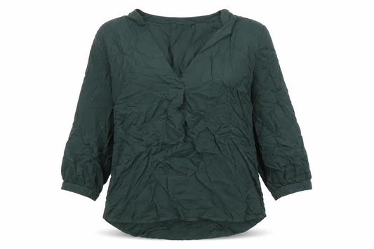 Womens UK Size 8 VILA Green Basic Blouse