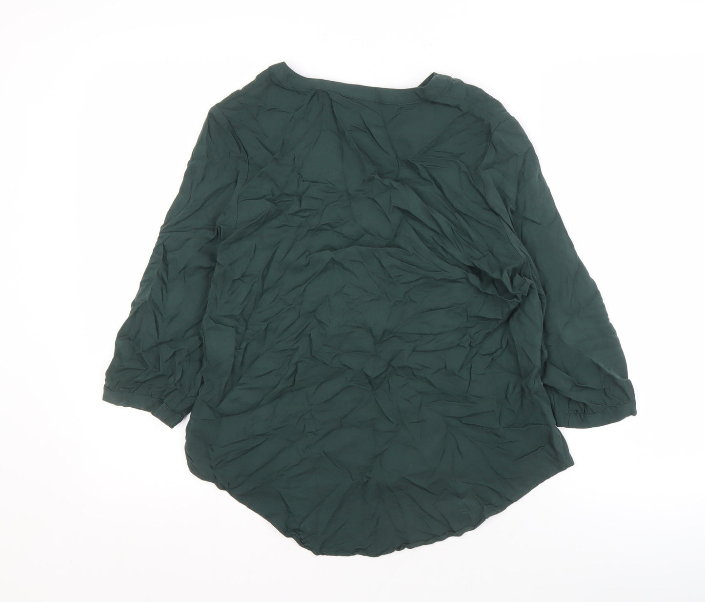 Womens UK Size 8 VILA Green Basic Blouse