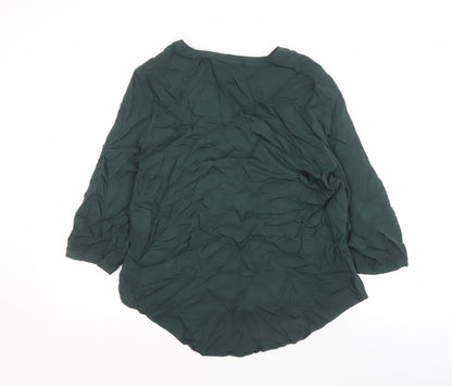 Womens UK Size 8 VILA Green Basic Blouse