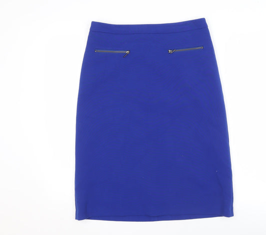 Marks and Spencer Women's Blue Pencil Skirt Size 10