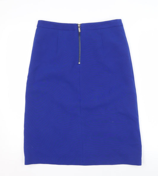 Marks and Spencer Women's Blue Pencil Skirt Size 10