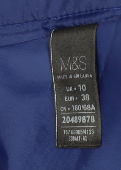 Marks and Spencer Women's Blue Pencil Skirt Size 10
