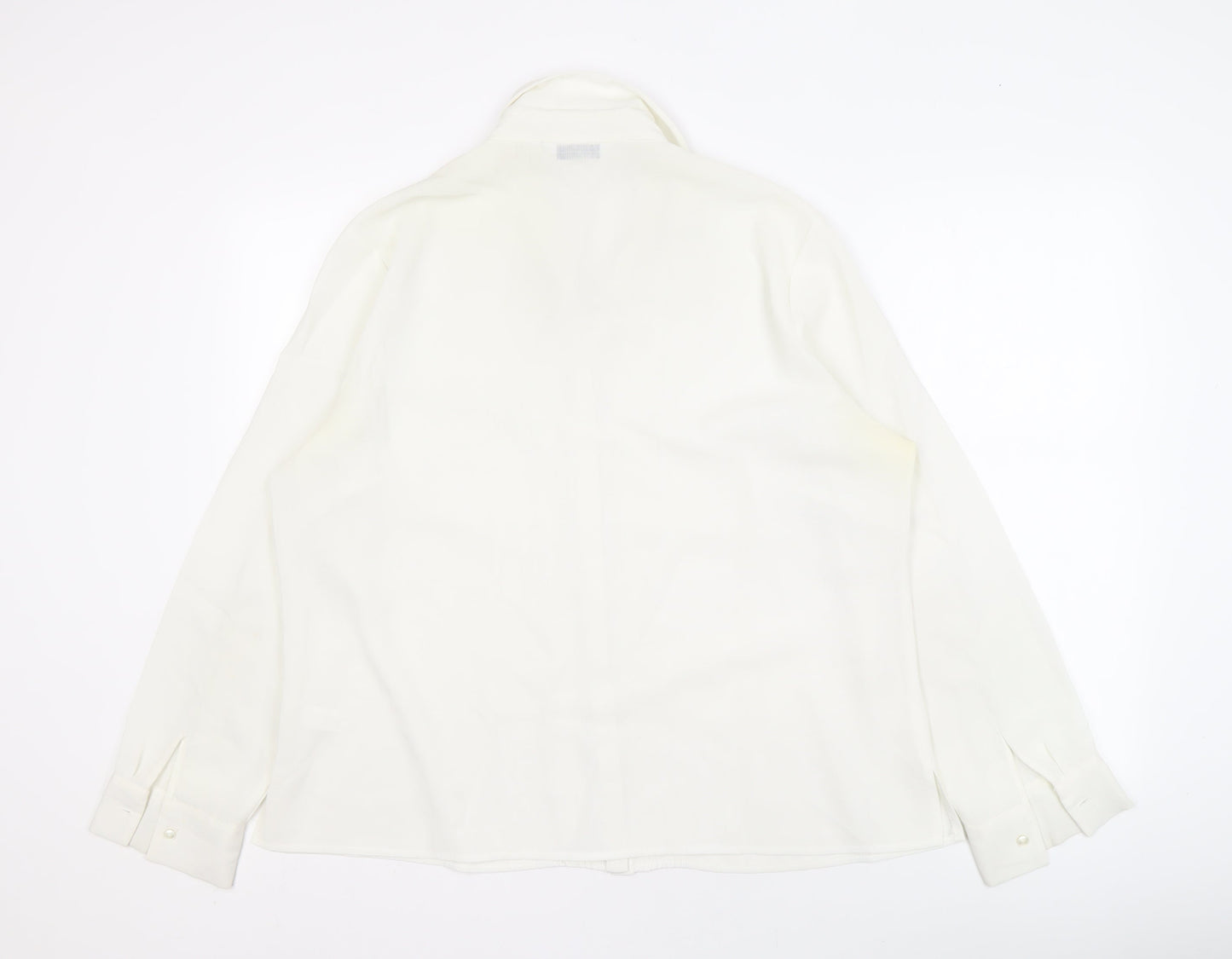 BHS Women's White Button-Up Shirt Size 20