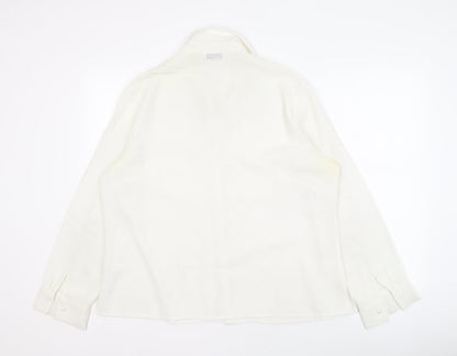 BHS Women's White Button-Up Shirt Size 20