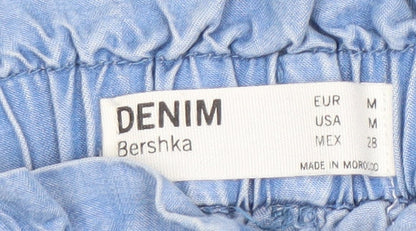 Bershka Women's Blue Jogger Trousers M