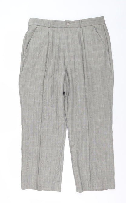 Mens UK Size 34 Cotton Traders   Grey Trousers