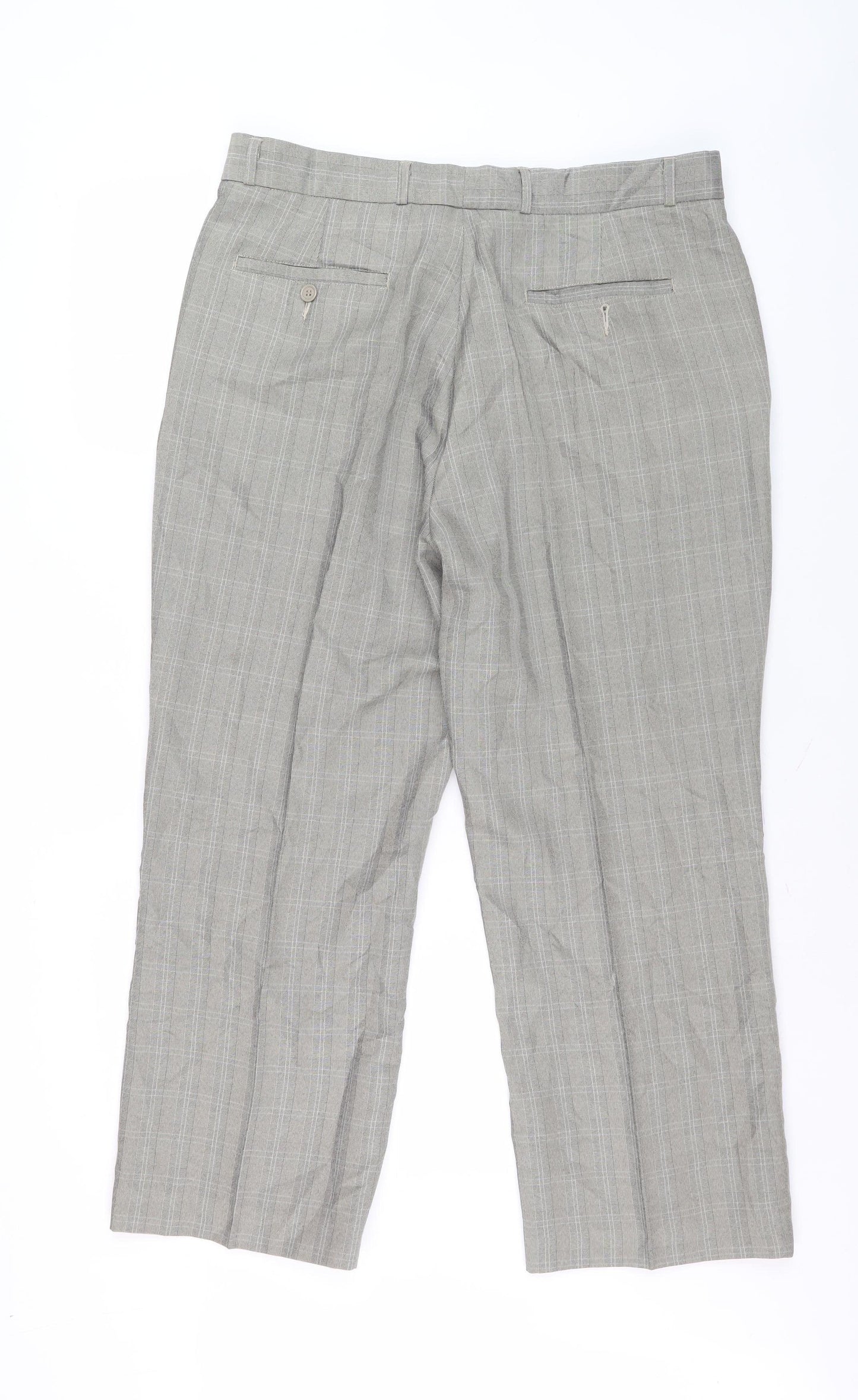 Mens UK Size 34 Cotton Traders   Grey Trousers