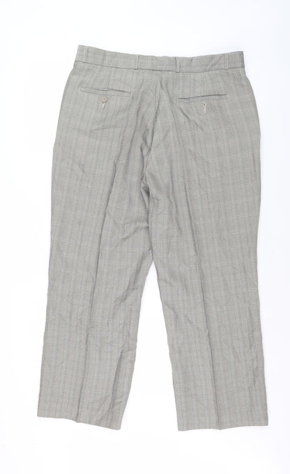 Mens UK Size 34 Cotton Traders   Grey Trousers