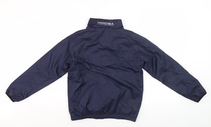 Kooga Boys Blue Basic Jacket - Rugby Full Zip Casual Wear
