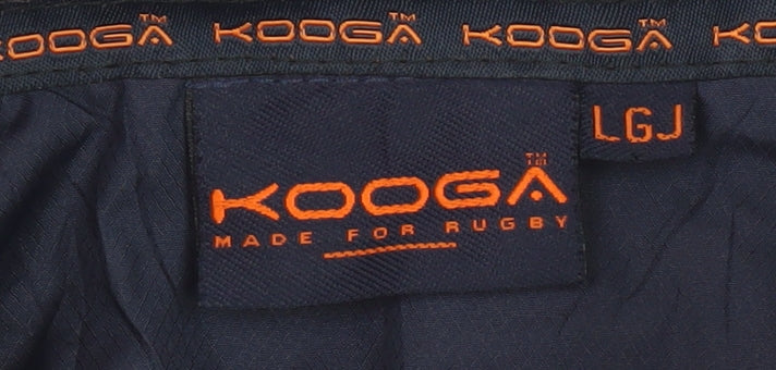 Kooga Boys Blue Basic Jacket - Rugby Full Zip Casual Wear
