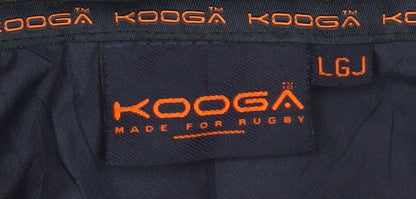Kooga Boys Blue Basic Jacket - Rugby Full Zip Casual Wear