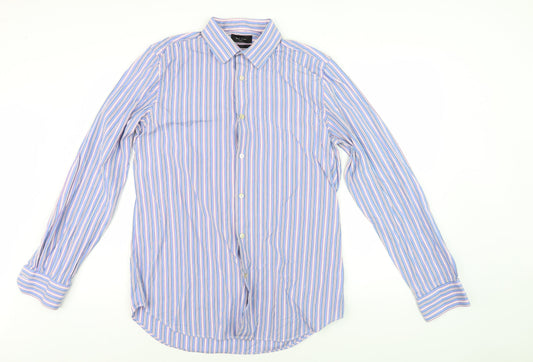 Mens UK Collar Size 16 Paul Smith Smart Blue  Dress Shirt