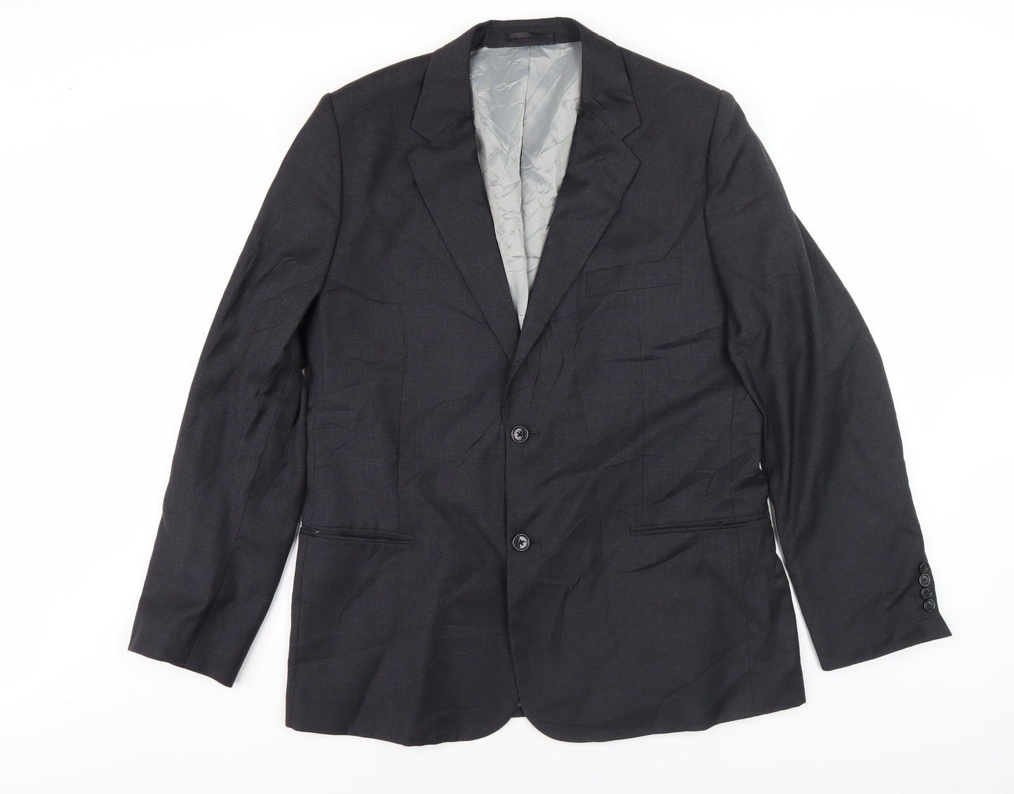 Austin Reed Men's Grey Blazer 44L Wool Business