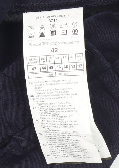 Gerry Weber Women's Blue Trousers, Size 16, Business Casual