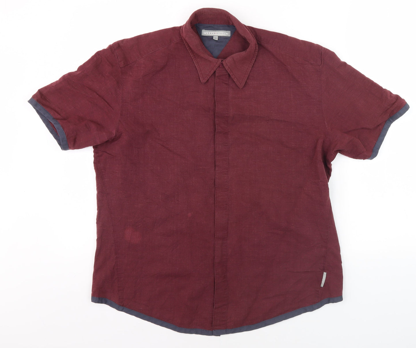Urban Stone Men's Red Short Sleeve Shirt