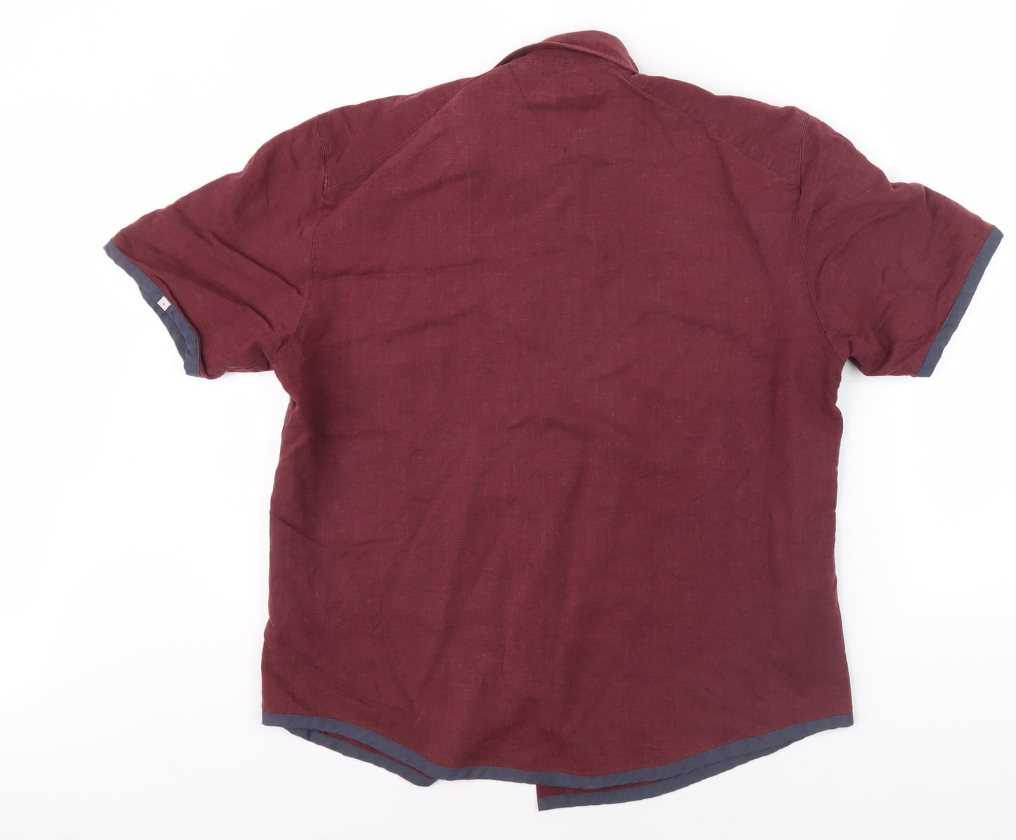 Urban Stone Men's Red Short Sleeve Shirt