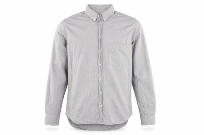 Front view of Giorgio Armani Men's Grey Long Sleeve Shirt, size 16