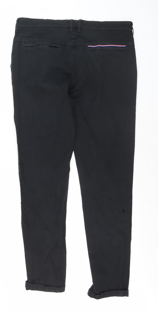 Le Coq Sportif Men's Black Straight Jeans Size 44