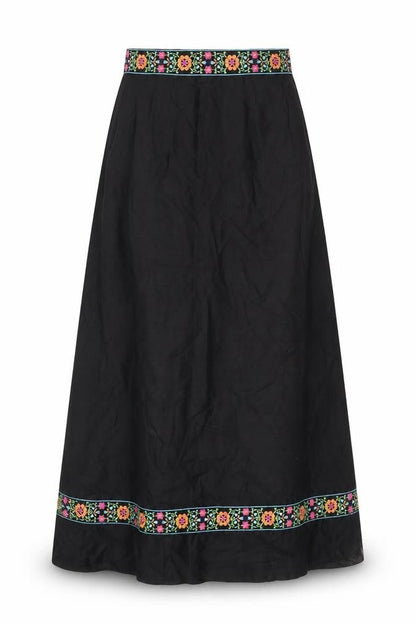 St. André London Women's Black Long Skirt