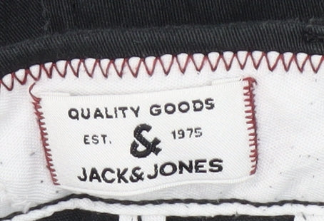 Jack & Jones Men's Slim Black Jeans, Size 32