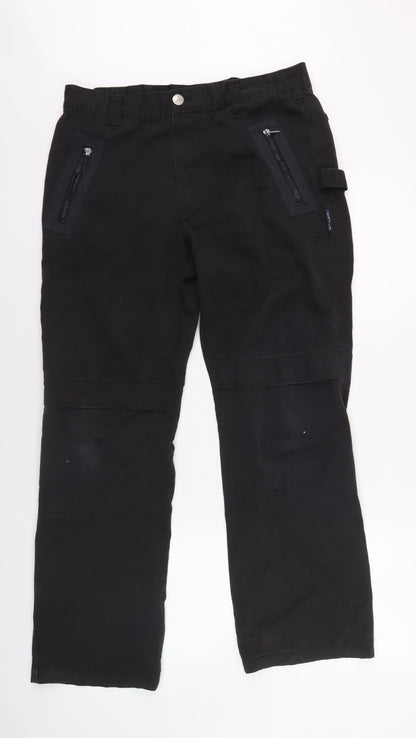 Mens UK Size L Rigour  Straight Black Jeans