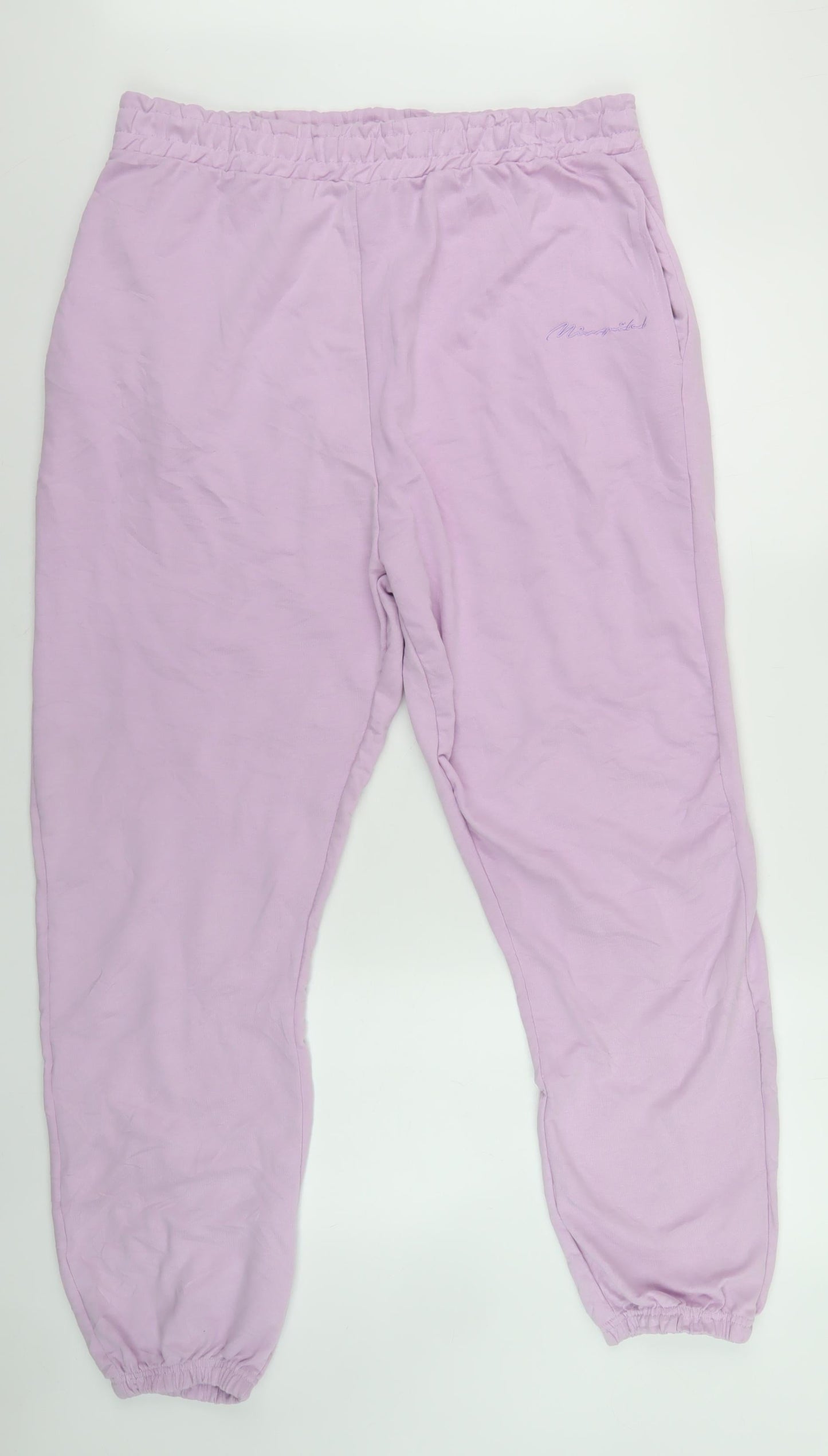 Missguided Plus Purple Jogger Trousers Size 20