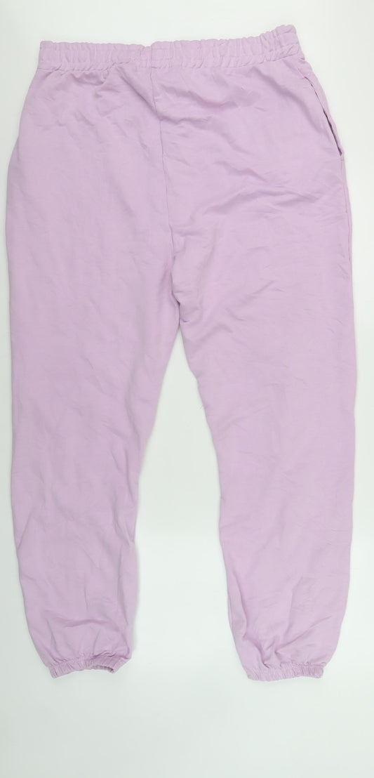 Missguided Plus Purple Jogger Trousers Size 20