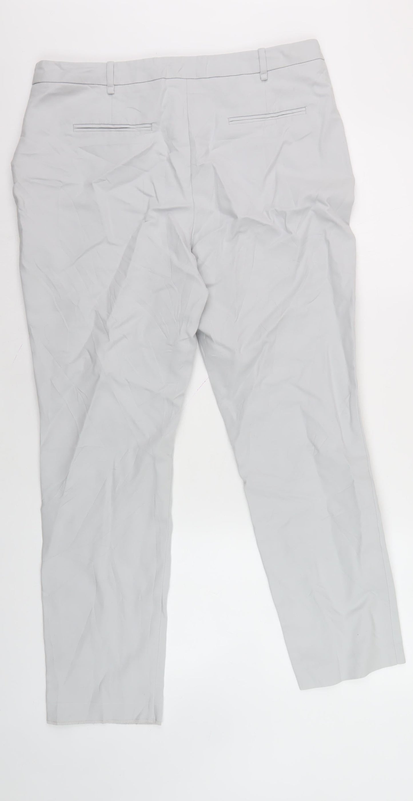 Womens UK Size 14 Gallery Regular Fit Casual Grey Trousers
