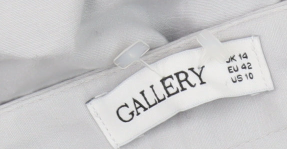 Womens UK Size 14 Gallery Regular Fit Casual Grey Trousers