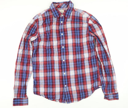 Gap Men's Multicoloured Check Button-Up Shirt M