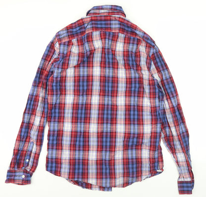 Gap Men's Multicoloured Check Button-Up Shirt M
