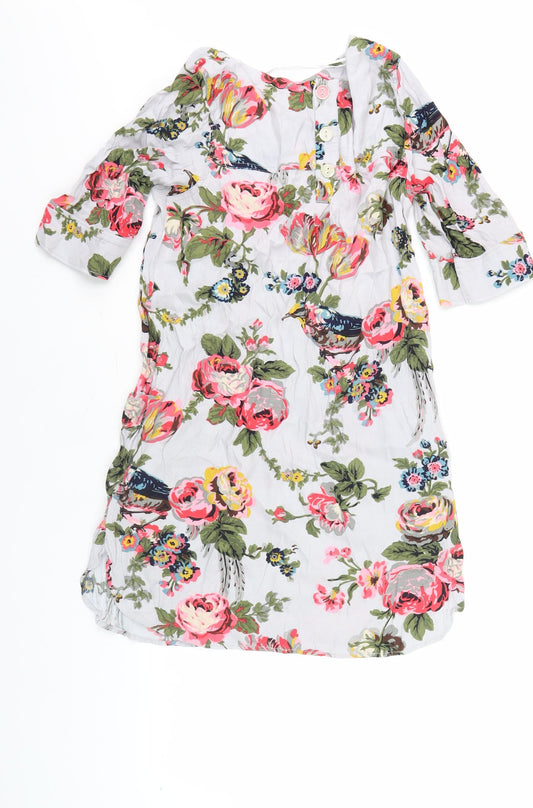 Joules Women's Multicoloured Floral Dress Size 10