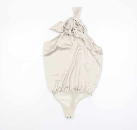 Abercrombie & Fitch Beige Halter Bodysuit XS Women