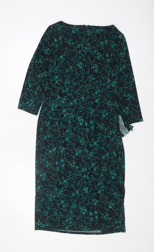 Marks and Spencer Multicoloured Pencil Dress, Size 12