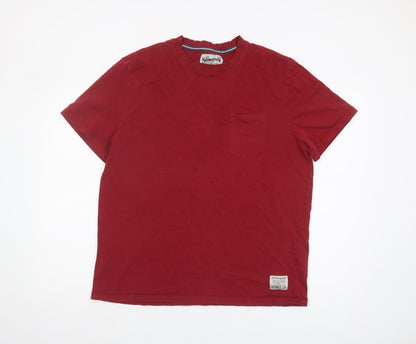 The Stronghold Men's Red XL Cotton Short Sleeve T-Shirt