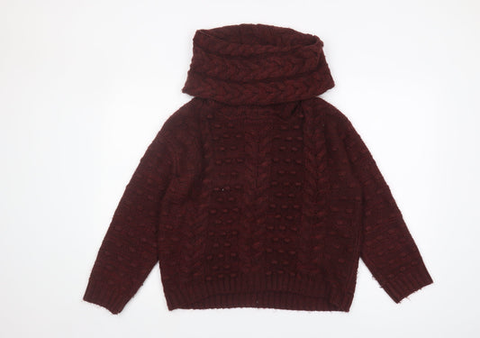 Womens UK Size 12 Marks and Spencer Red Pullover Jumper