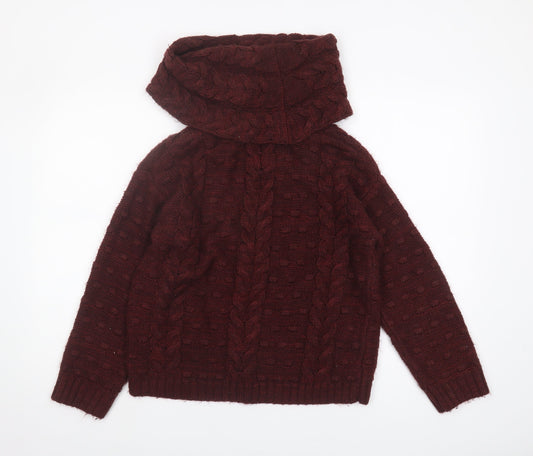 Womens UK Size 12 Marks and Spencer Red Pullover Jumper