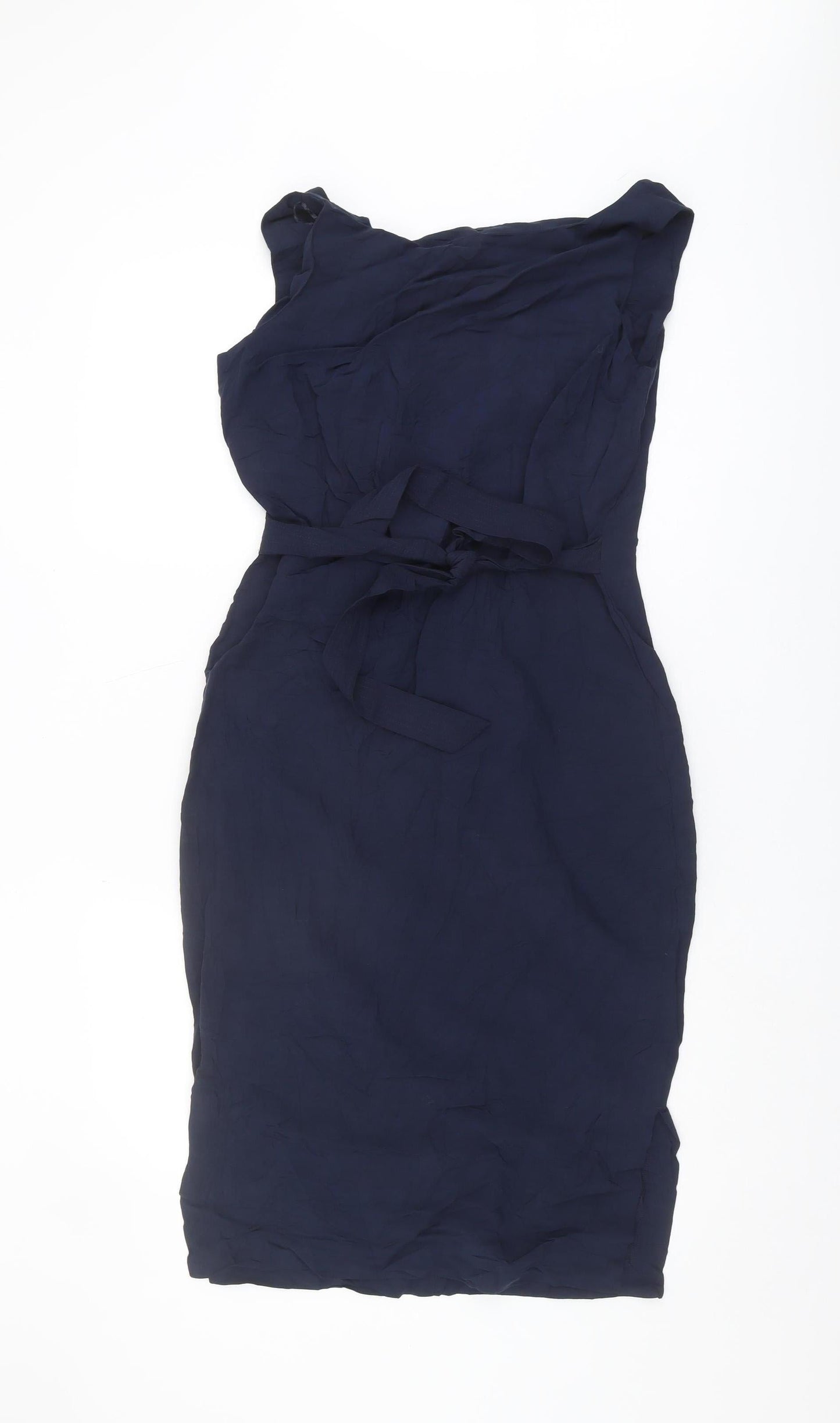 Next Women's Blue Sleeveless Knee Length Dress