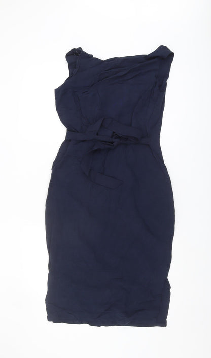 Next Women's Blue Sleeveless Knee Length Dress