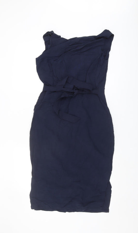 Next Women's Blue Sleeveless Knee Length Dress