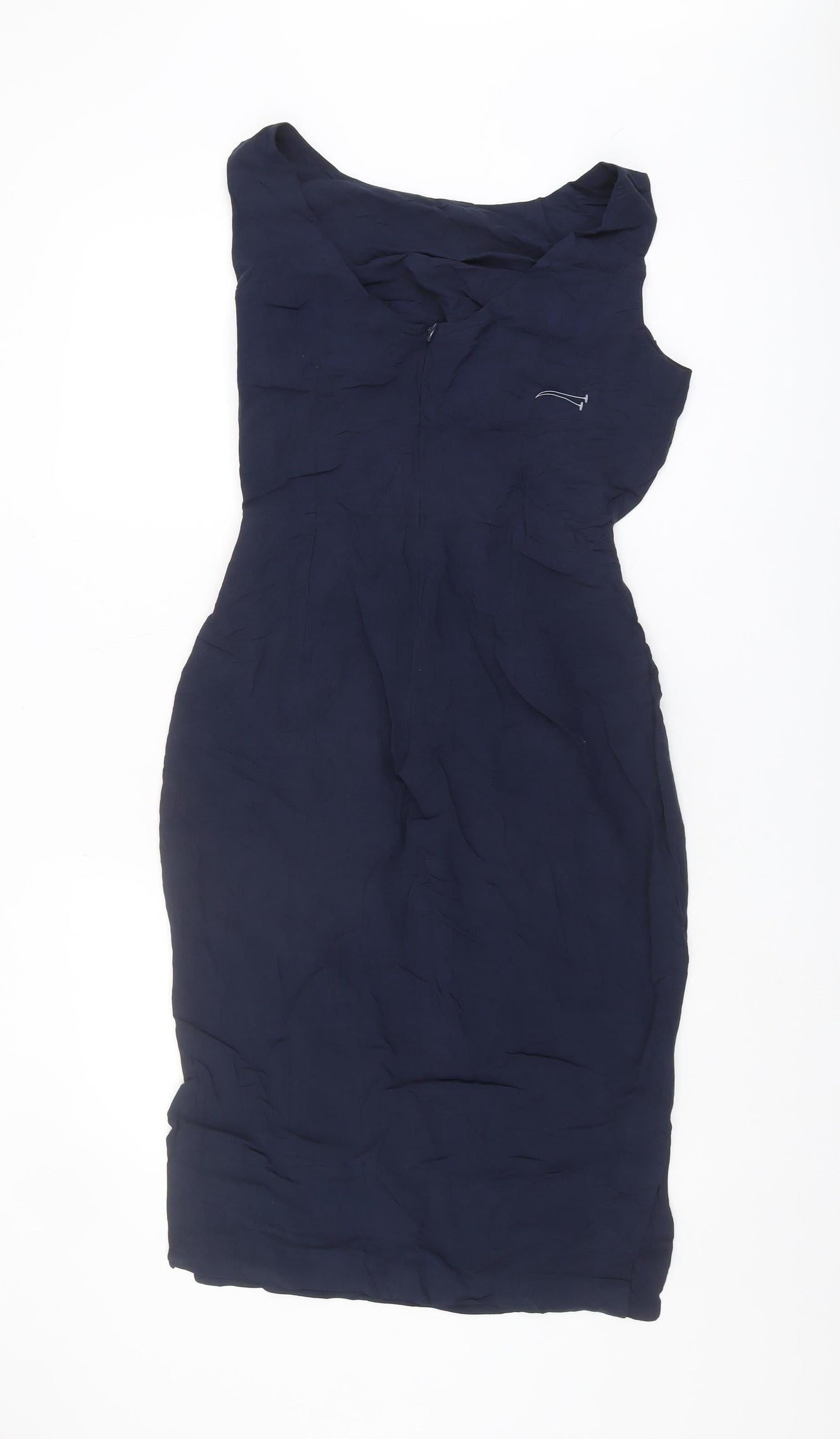 Next Women's Blue Sleeveless Knee Length Dress