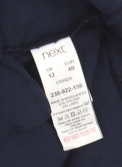 Next Women's Blue Sleeveless Knee Length Dress