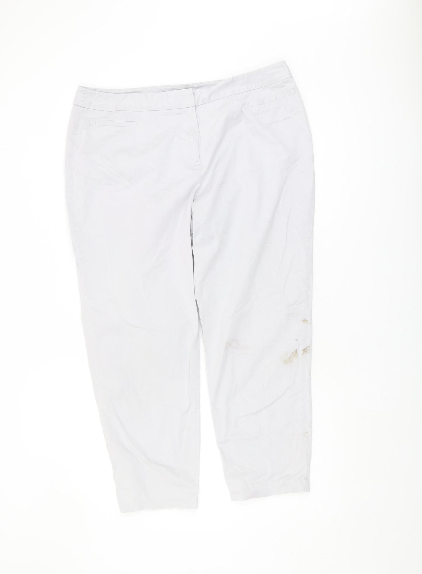 Womens UK Size 16 Marks and Spencer Regular Fit  Grey Trousers