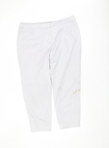 Womens UK Size 16 Marks and Spencer Regular Fit  Grey Trousers