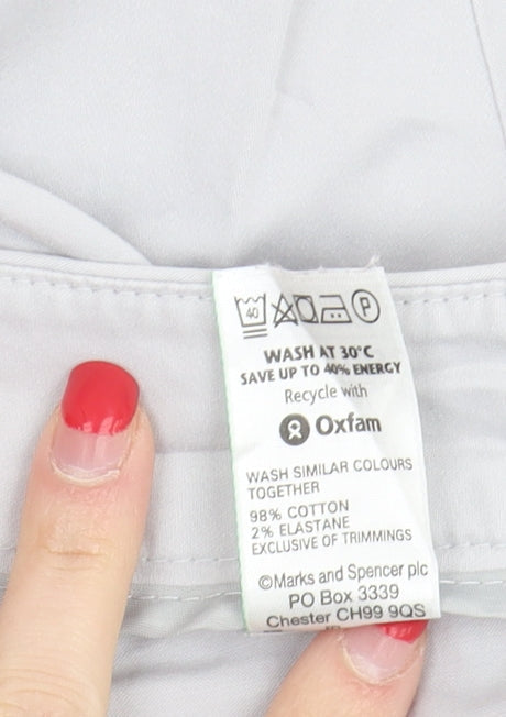 Womens UK Size 16 Marks and Spencer Regular Fit  Grey Trousers