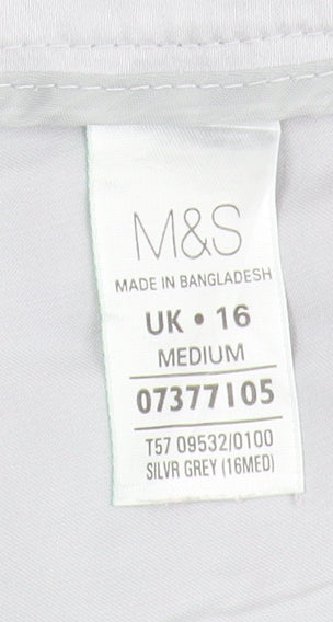 Womens UK Size 16 Marks and Spencer Regular Fit  Grey Trousers