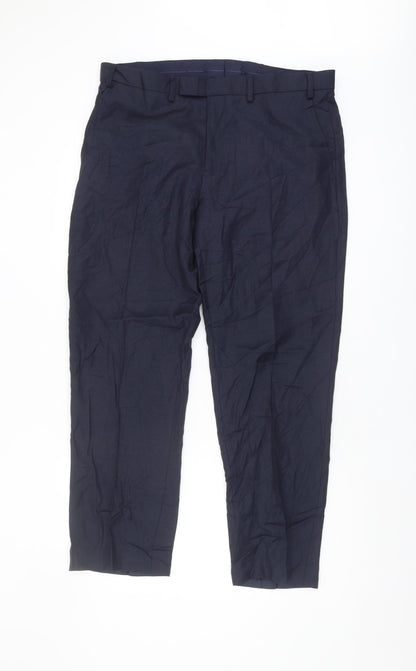 Marks and Spencer Navy Men's Dress Pants 36 SHT