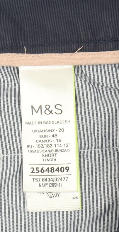 Womens UK Size 20 Marks and Spencer   Blue Trousers