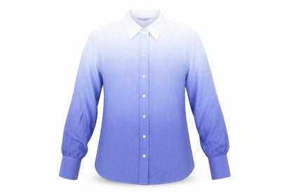 Womens UK Size 8 Marks and Spencer Blue Basic Button-Up